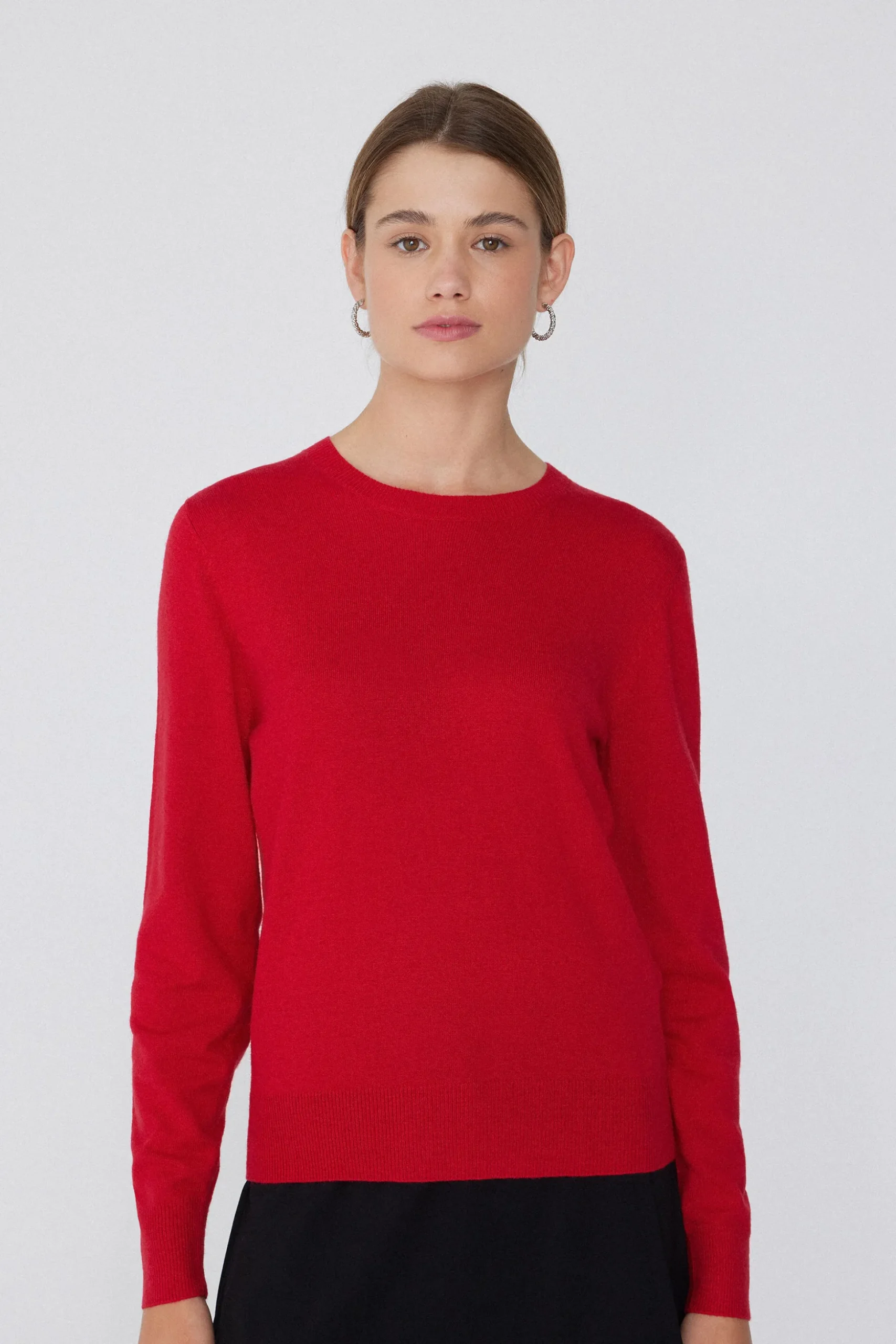 Long-Sleeved Heavy Wool Crew-Neck Sweater - Cardigans And Sweaters - Women | Tezenis