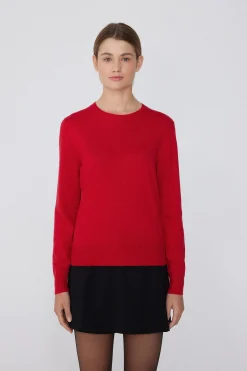 Long-Sleeved Heavy Wool Crew-Neck Sweater - Cardigans And Sweaters - Women | Tezenis