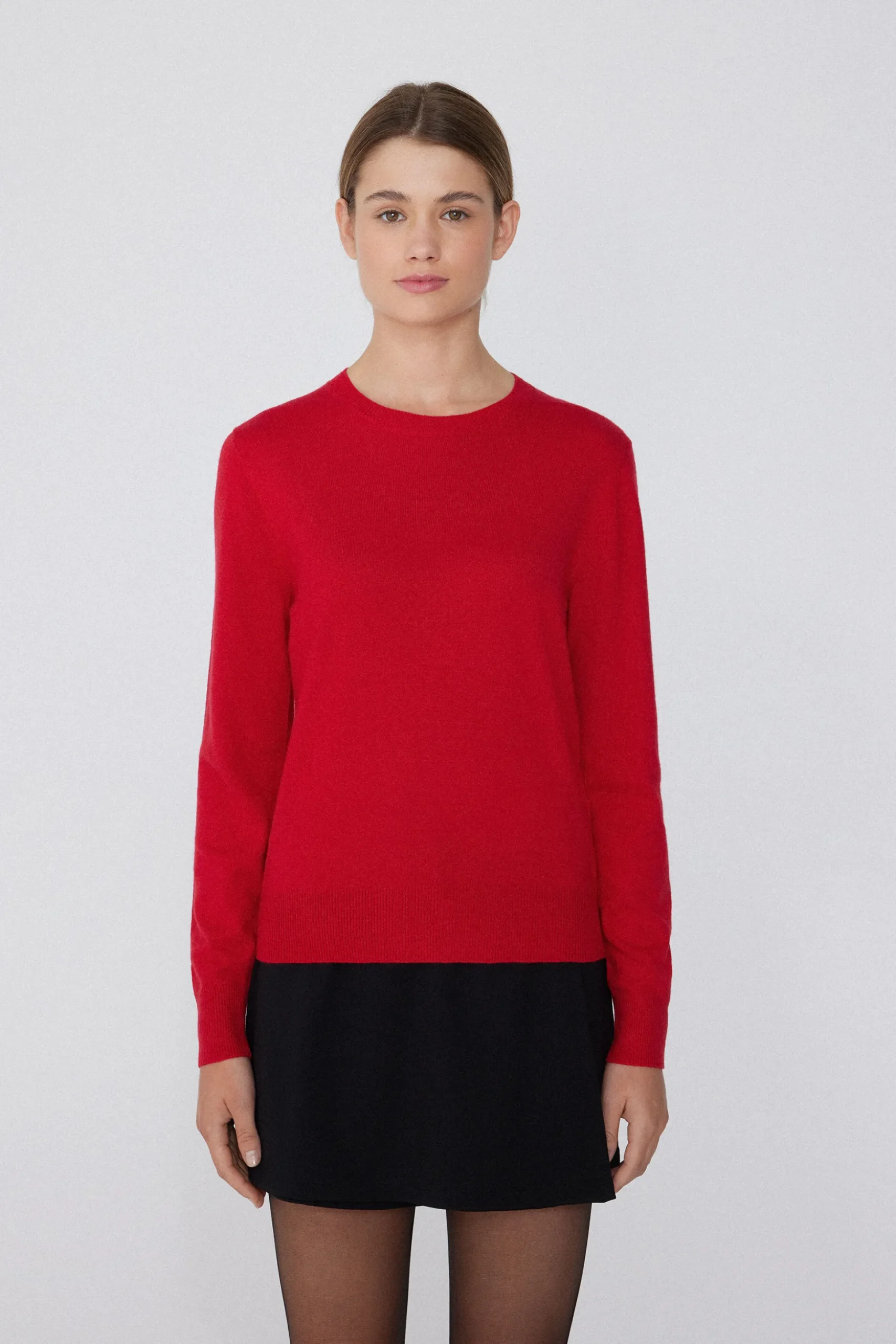 Long-Sleeved Heavy Wool Crew-Neck Sweater - Cardigans And Sweaters - Women | Tezenis