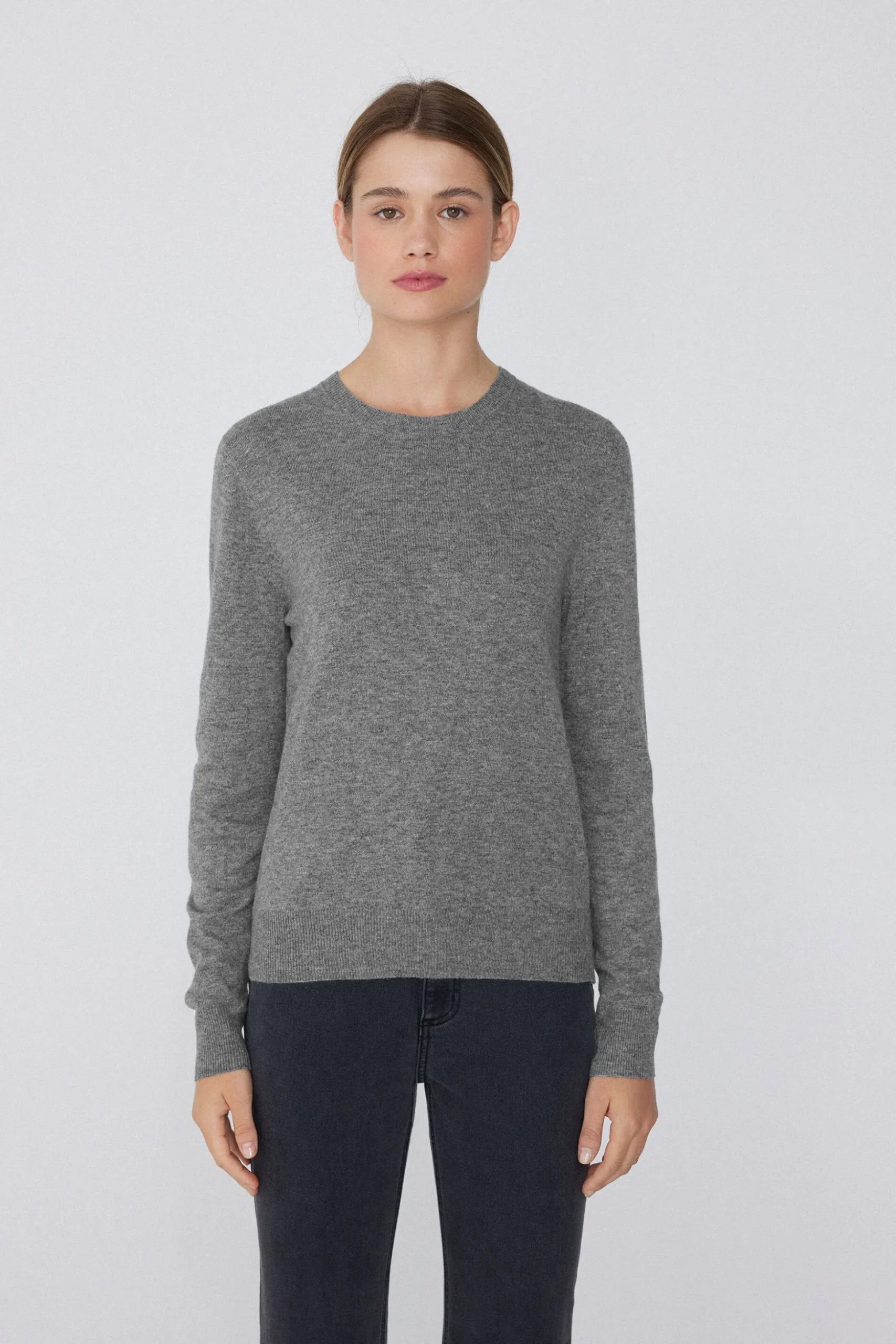 Long-Sleeved Heavy Wool Crew-Neck Sweater - Cardigans And Sweaters - Women | Tezenis