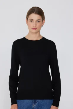 Long-Sleeved Heavy Wool Crew-Neck Sweater - Cardigans And Sweaters - Women | Tezenis