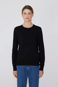 Long-Sleeved Heavy Wool Crew-Neck Sweater - Cardigans And Sweaters - Women | Tezenis