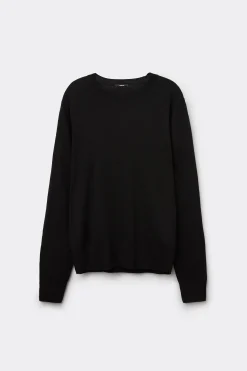 Long-Sleeved Heavy Wool Crew-Neck Sweater - Cardigans And Sweaters - Women | Tezenis