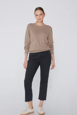 Long-Sleeved Heavy Wool Crew-Neck Sweater - Cardigans And Sweaters - Women | Tezenis