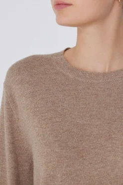 Long-Sleeved Heavy Wool Crew-Neck Sweater - Cardigans And Sweaters - Women | Tezenis