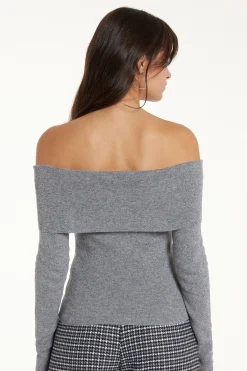 Long-Sleeved Heavy Wool Off-the-Shoulder Sweater - Cardigans And Sweaters - Women | Tezenis
