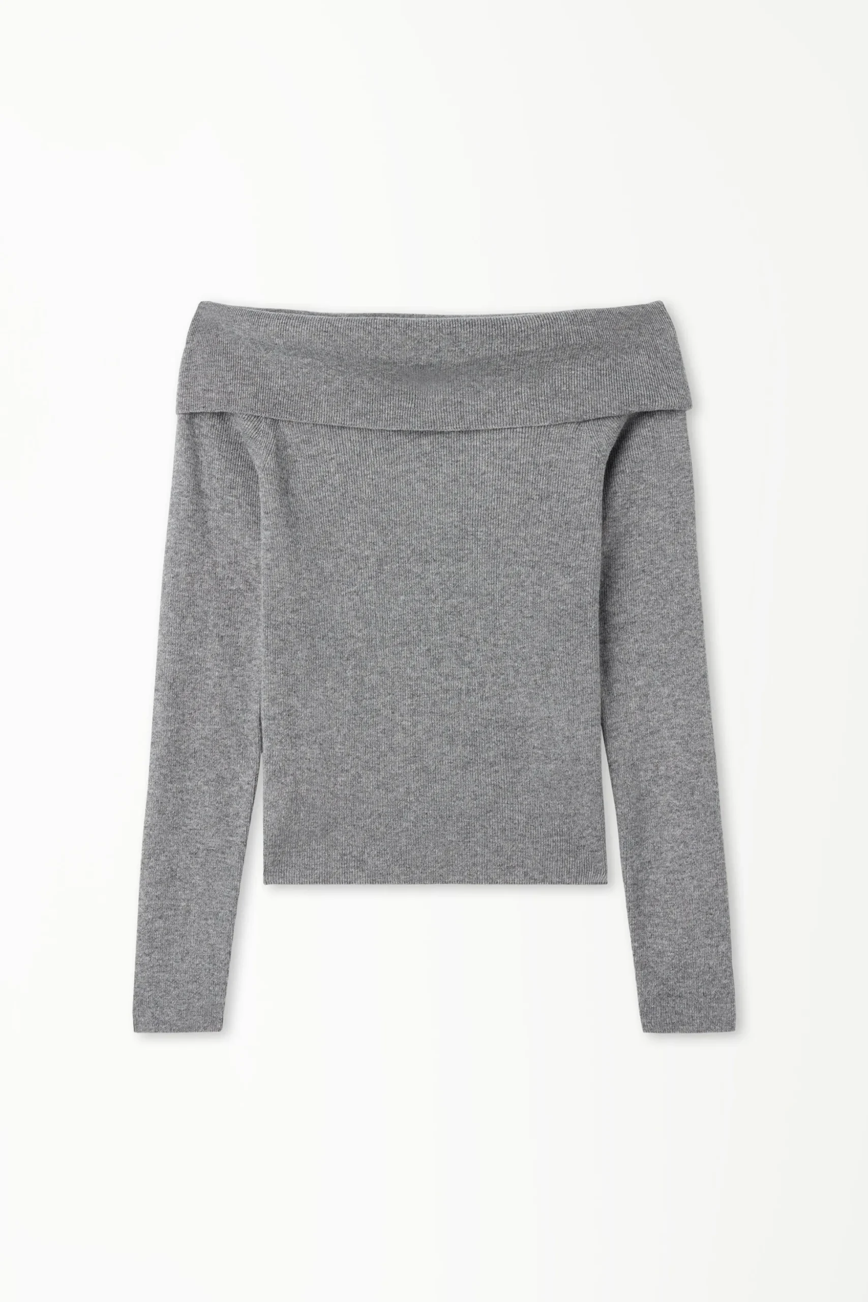 Long-Sleeved Heavy Wool Off-the-Shoulder Sweater - Cardigans And Sweaters - Women | Tezenis