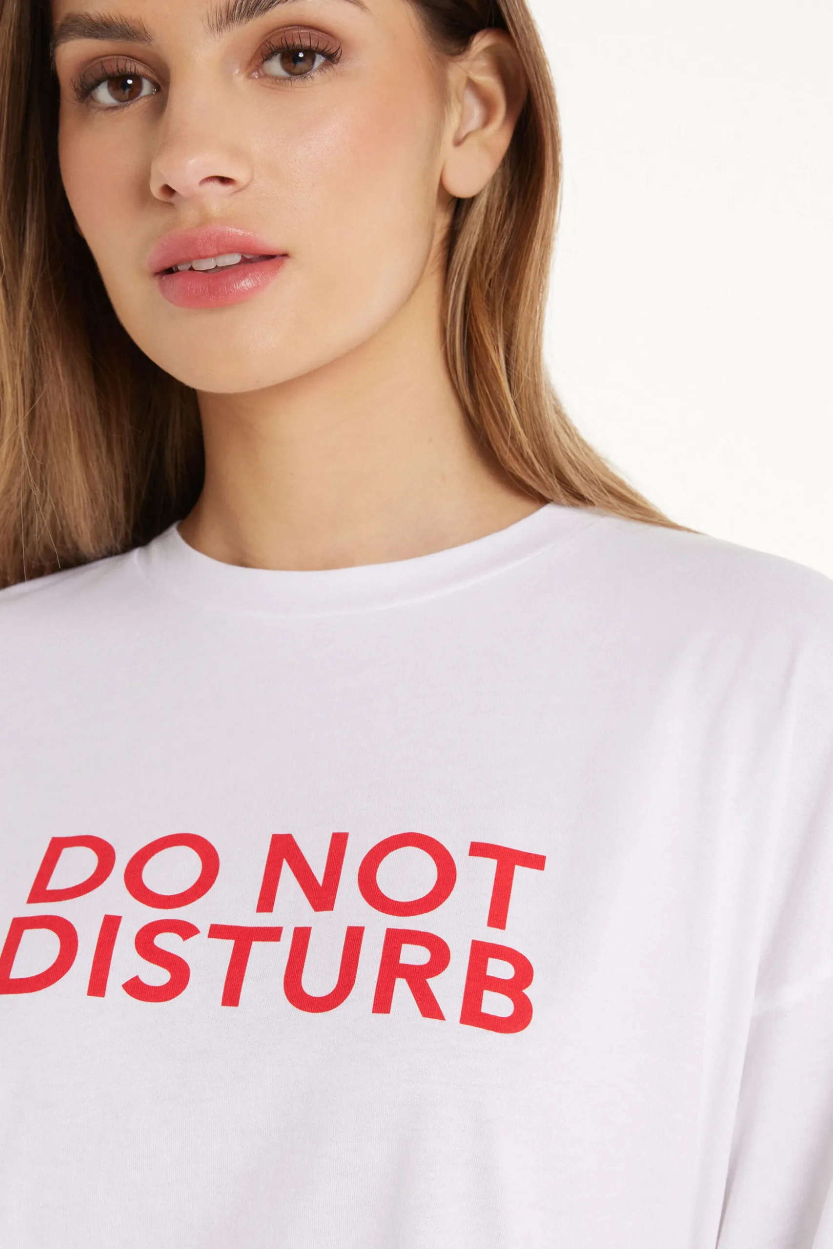 Long-Sleeved Oversized Cotton Top - Pajama Sets - Women | Tezenis