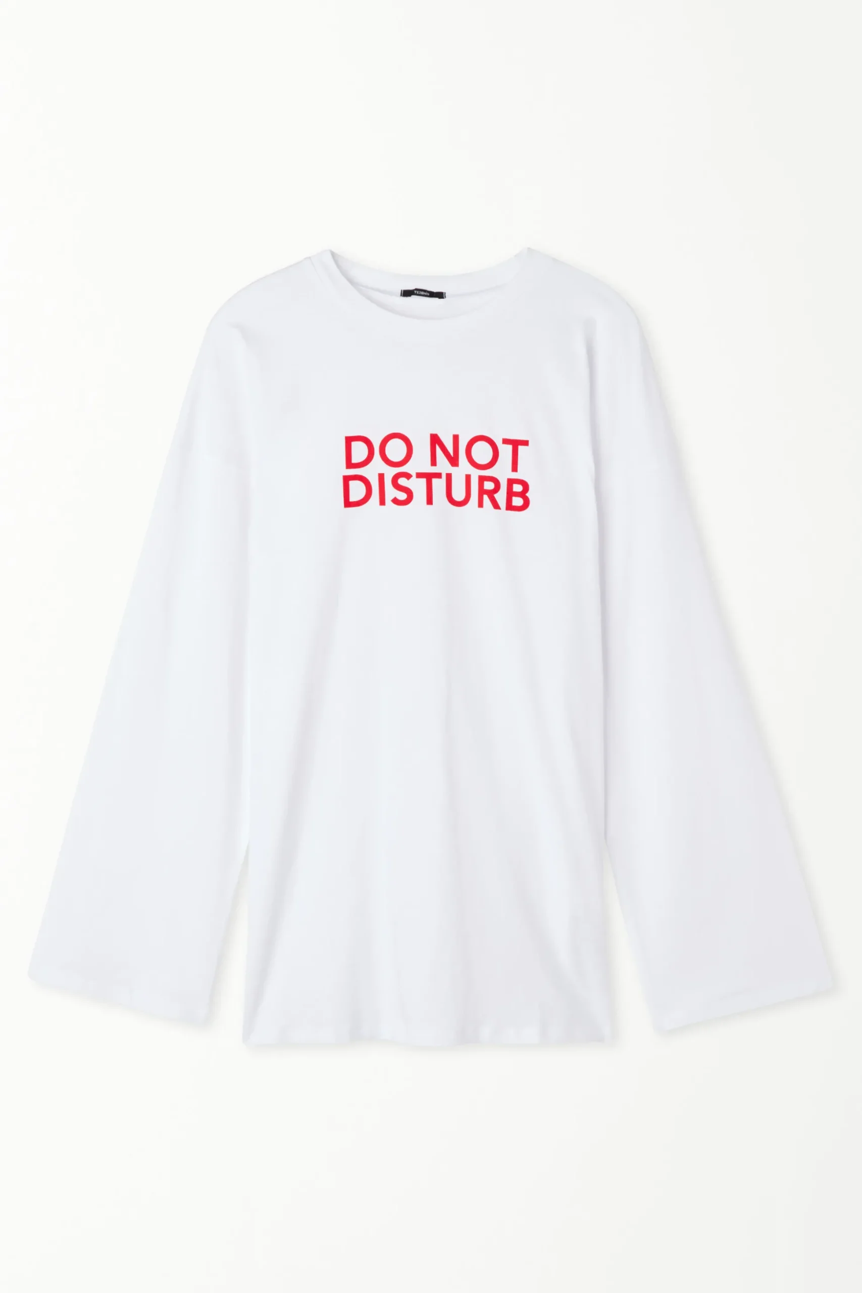 Long-Sleeved Oversized Cotton Top - Pajama Sets - Women | Tezenis