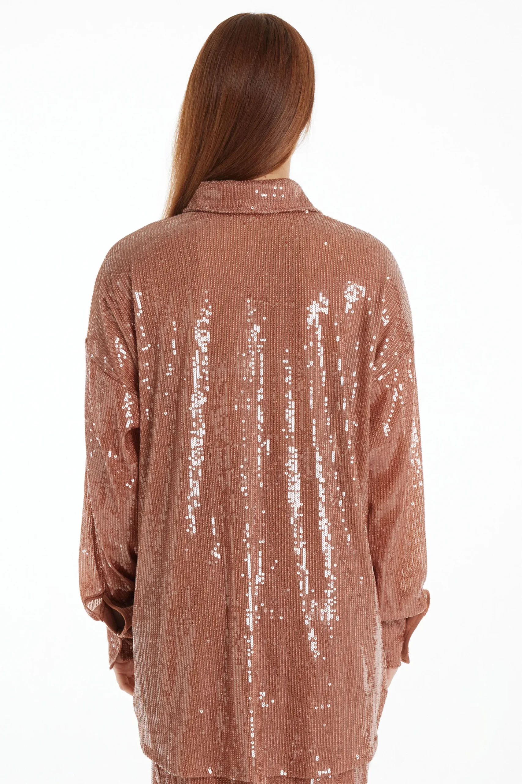 Long-Sleeved Sequined Shirt - Long-Sleeved Tops - Women | Tezenis