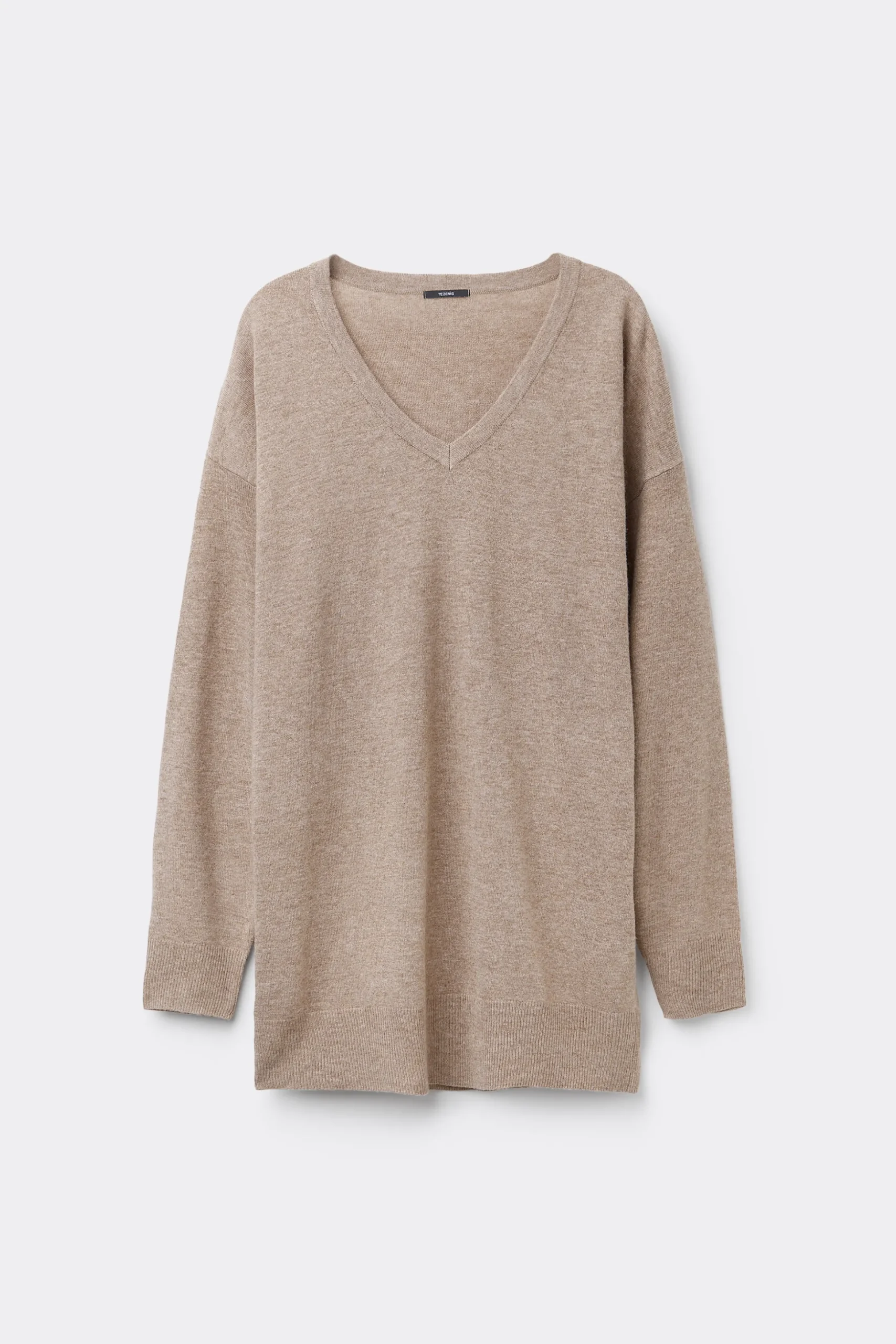 Long-Sleeved Wool V-Neck Sweater - Cardigans And Sweaters - Women | Tezenis