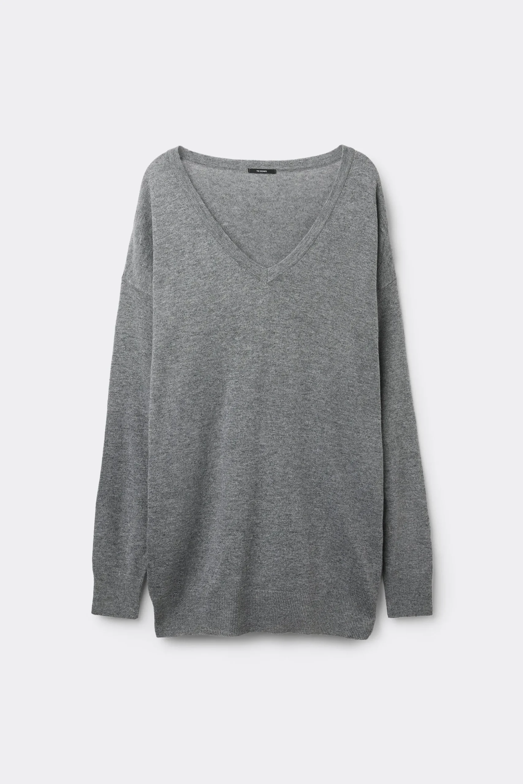 Long-Sleeved Wool V-Neck Sweater - Cardigans And Sweaters - Women | Tezenis