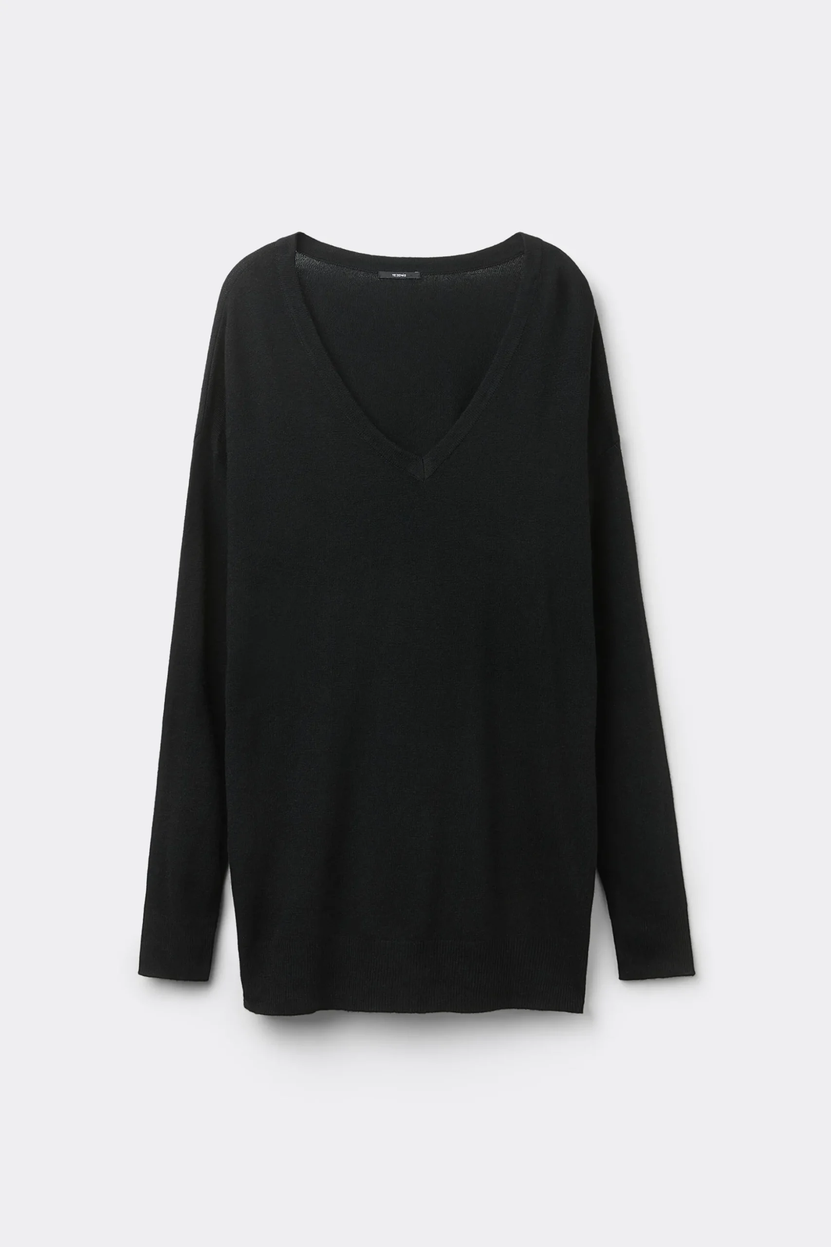 Long-Sleeved Wool V-Neck Sweater - Cardigans And Sweaters - Women | Tezenis
