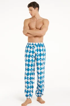 Men’s Cotton Joggers - Long Pajamas - Men | Tezenis