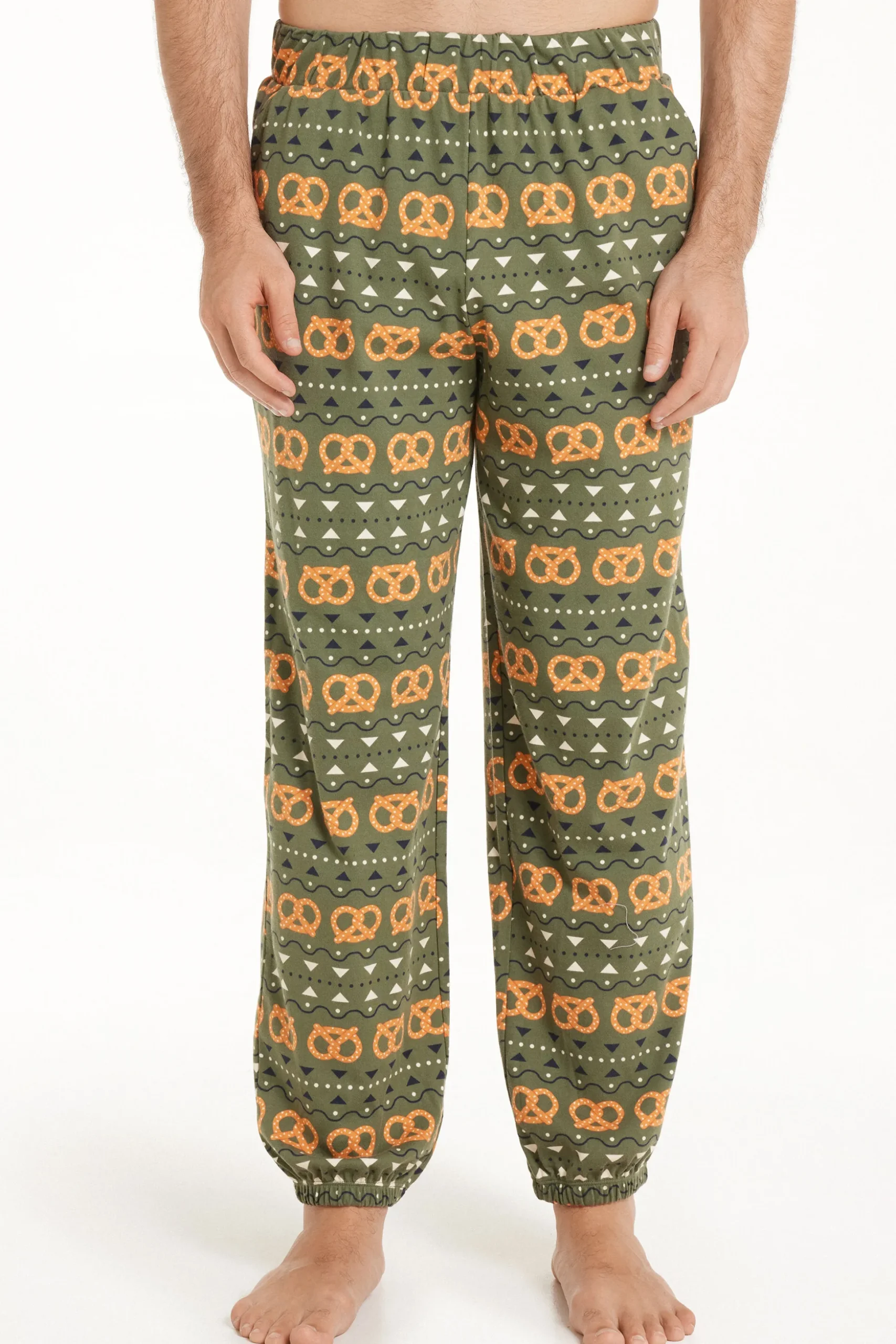 Men’s Cotton Joggers - Long Pajamas - Men | Tezenis
