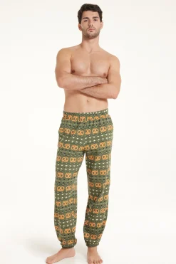 Men’s Cotton Joggers - Long Pajamas - Men | Tezenis