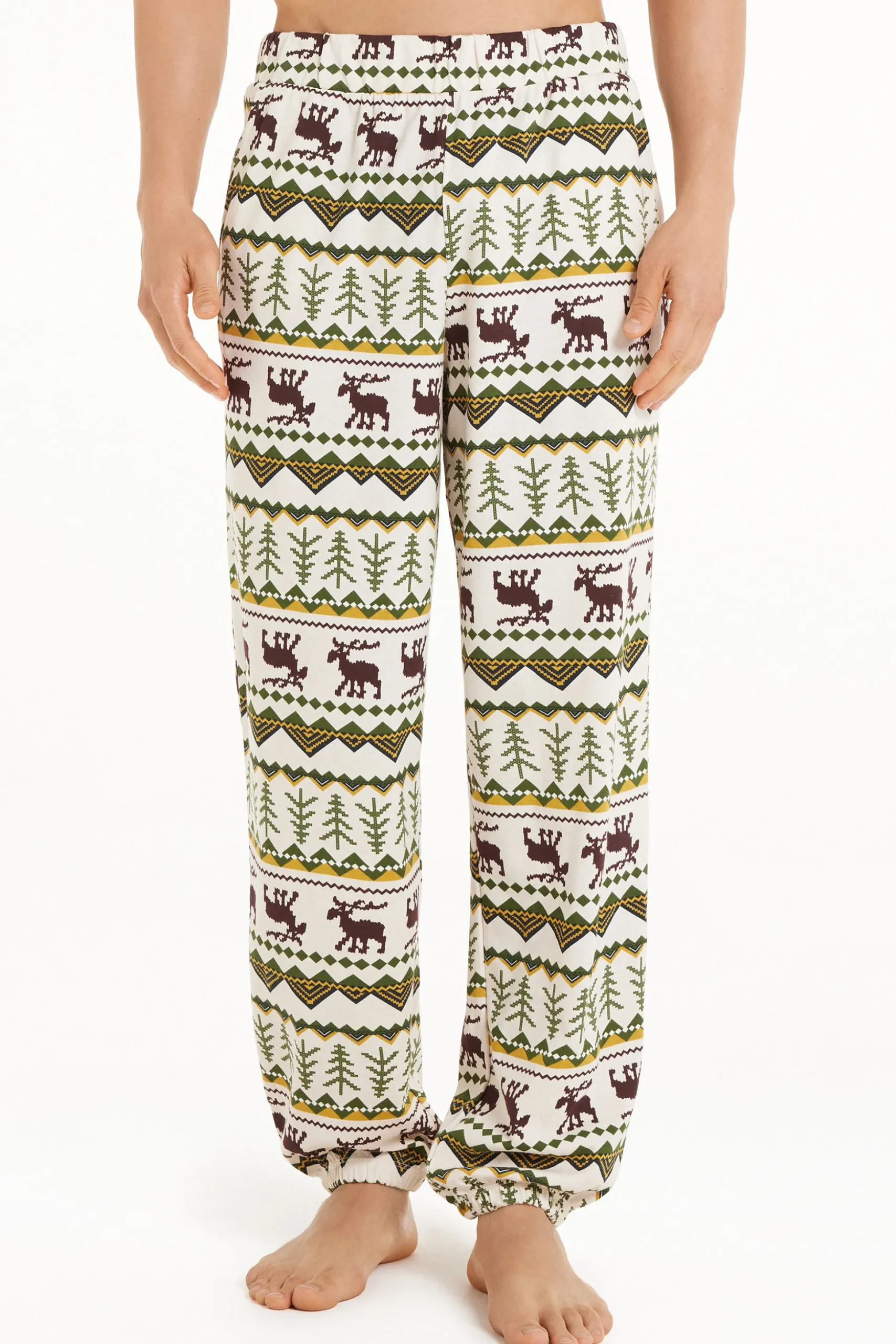 Men’s Cotton Joggers - Long Pajamas - Men | Tezenis