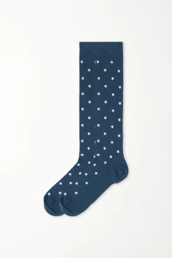 Men’s Long Printed Cotton Socks - Long Socks - Men | Tezenis