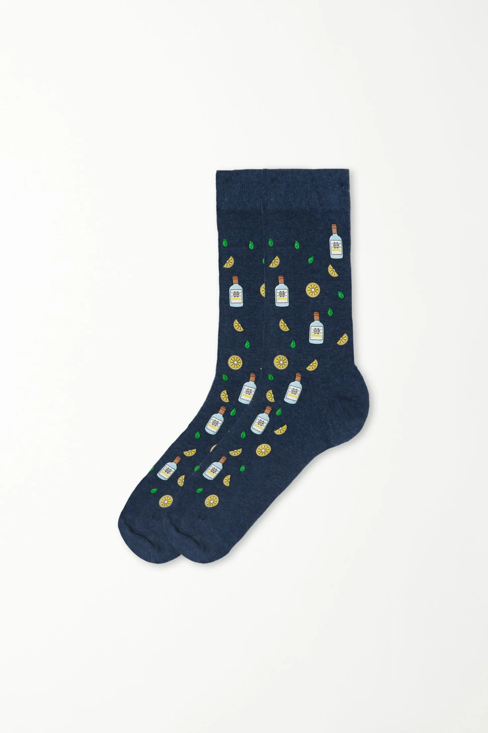 Men's Printed Cotton Crew Socks - Short Socks - Men | Tezenis