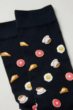 Men's Printed Cotton Crew Socks - Short Socks - Men | Tezenis