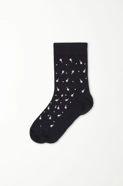 Men's Printed Cotton Crew Socks - Short Socks - Men | Tezenis