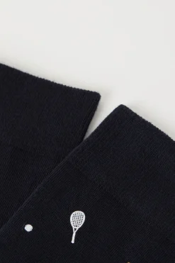 Men's Printed Cotton Crew Socks - Short Socks - Men | Tezenis