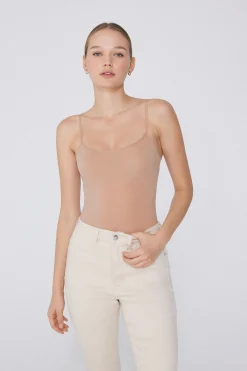 Microfiber Spaghetti Strap Bodysuit - Bodysuits - Women | Tezenis