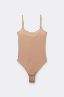 Microfiber Spaghetti Strap Bodysuit - Bodysuits - Women | Tezenis
