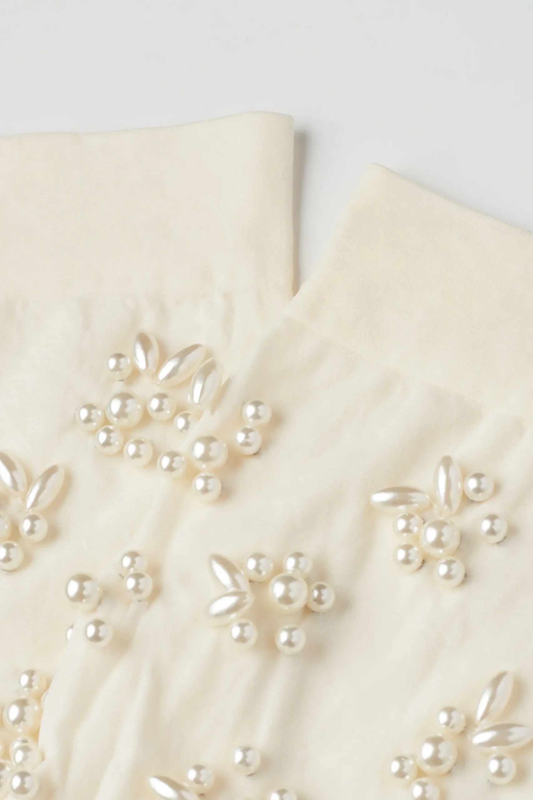 Microfiber Stockings With Pearl Appliqués - Socks - Women | Tezenis
