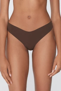 Microfiber V-Shaped Laser-Cut Brazilian Panties - Cheeky Briefs - Women | Tezenis