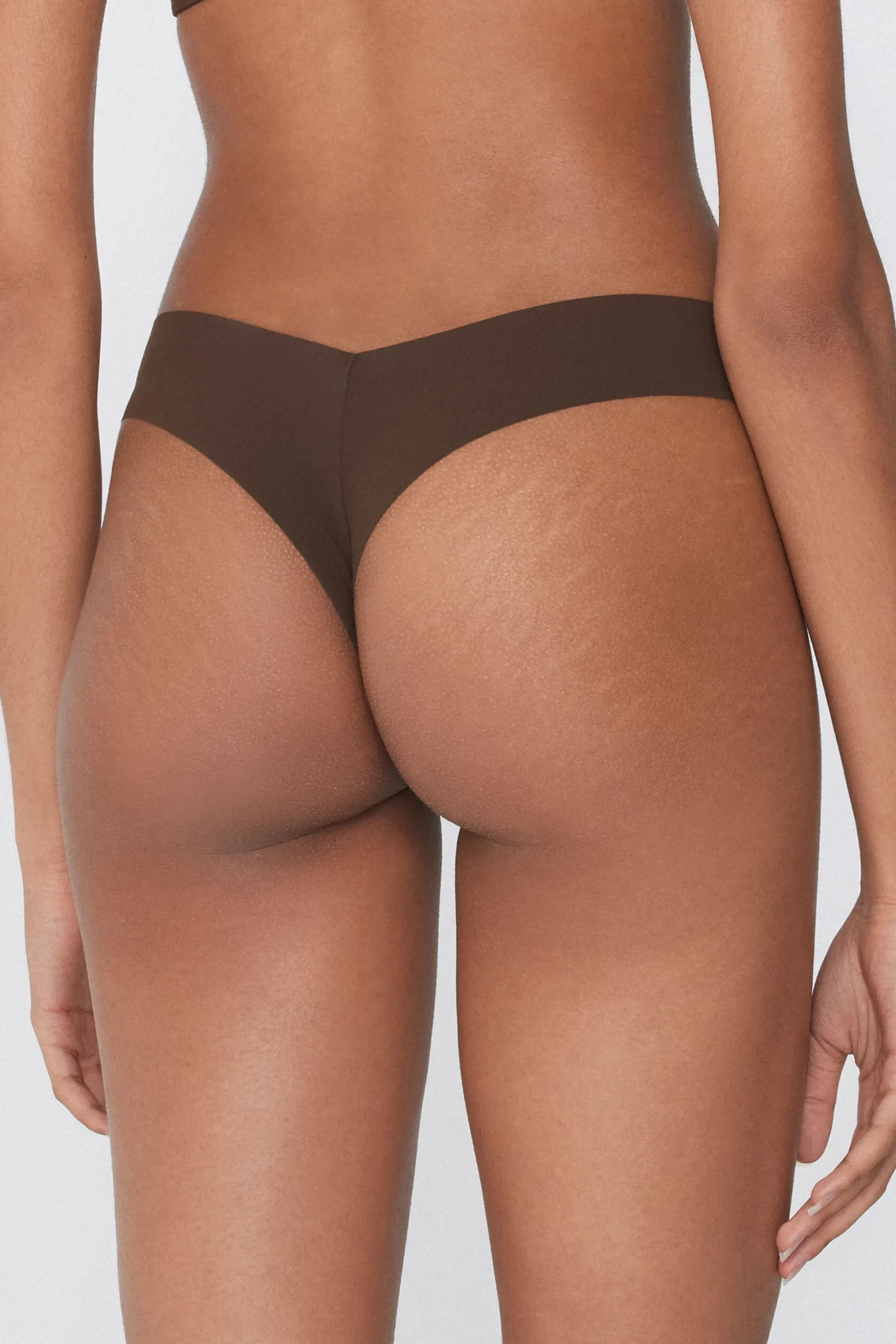 Microfiber V-Shaped Laser-Cut Brazilian Panties - Cheeky Briefs - Women | Tezenis
