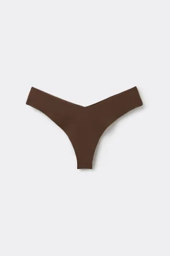 Microfiber V-Shaped Laser-Cut Brazilian Panties - Cheeky Briefs - Women | Tezenis