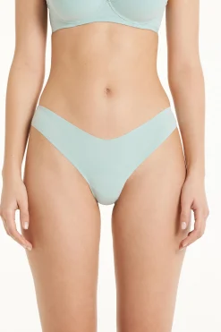 Microfiber V-Shaped Laser-Cut Brazilian Panties - Cheeky Briefs - Women | Tezenis
