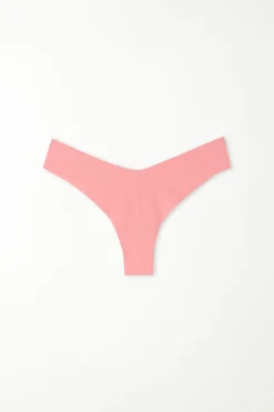 Microfiber V-Shaped Laser-Cut Brazilian Panties - Cheeky Briefs - Women | Tezenis