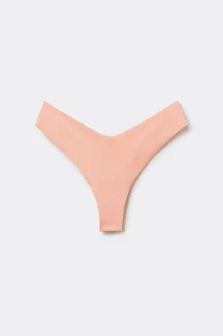 Microfiber V-Shaped Laser-Cut Brazilian Panties - Cheeky Briefs - Women | Tezenis