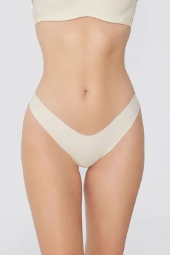 Microfiber V-Shaped Laser-Cut Brazilian Panties - Cheeky Briefs - Women | Tezenis