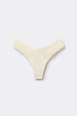Microfiber V-Shaped Laser-Cut Brazilian Panties - Cheeky Briefs - Women | Tezenis