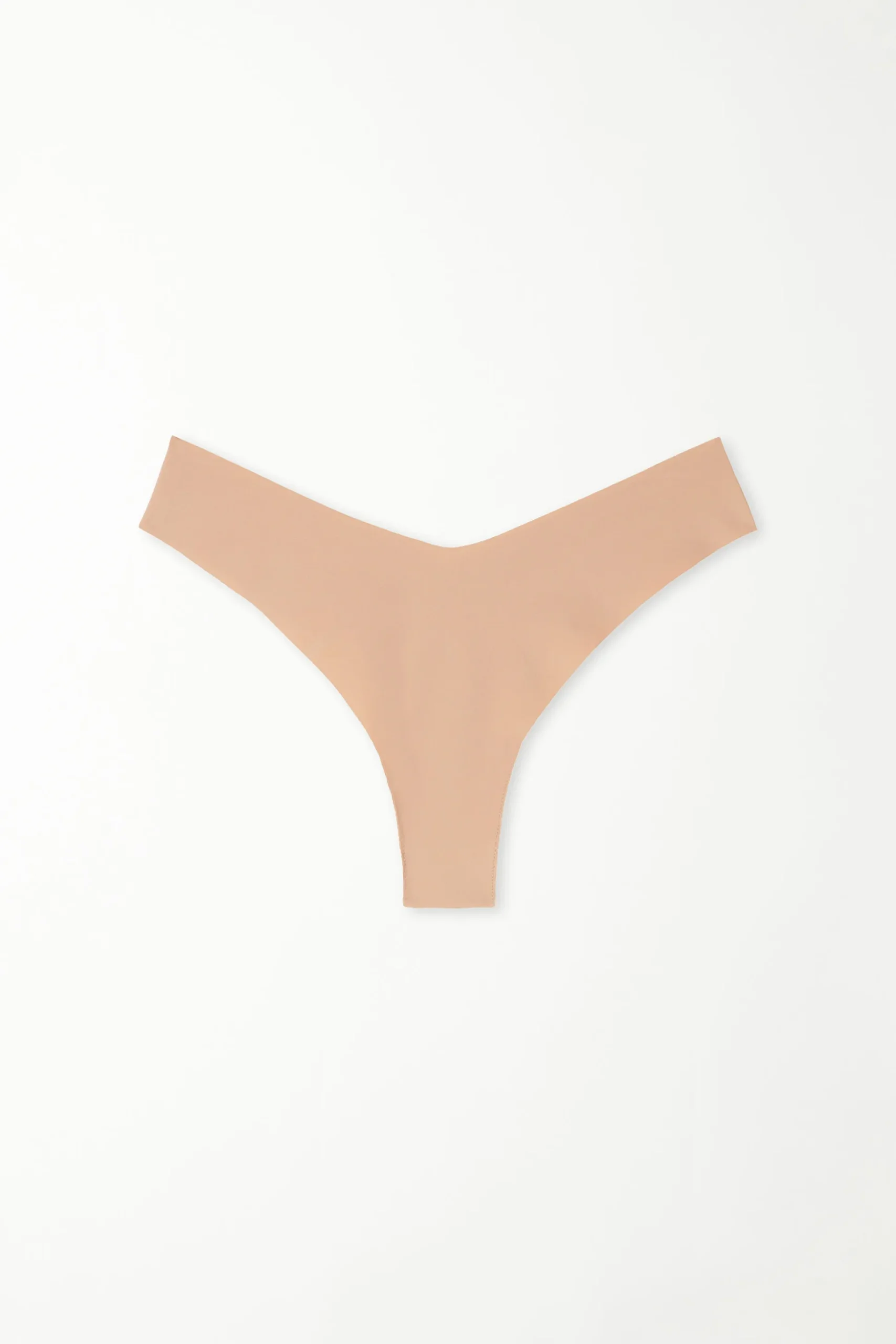 Microfiber V-Shaped Laser-Cut Brazilian Panties - Cheeky Briefs - Women | Tezenis