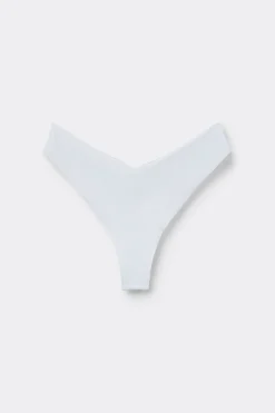 Microfiber V-Shaped Laser-Cut Brazilian Panties - Cheeky Briefs - Women | Tezenis