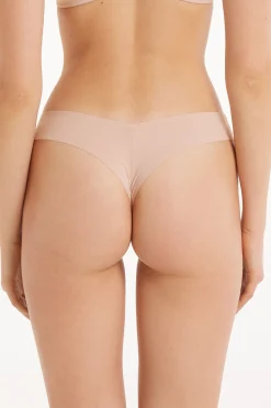 Microfiber V-Shaped Laser-Cut Brazilian Panties - Cheeky Briefs - Women | Tezenis