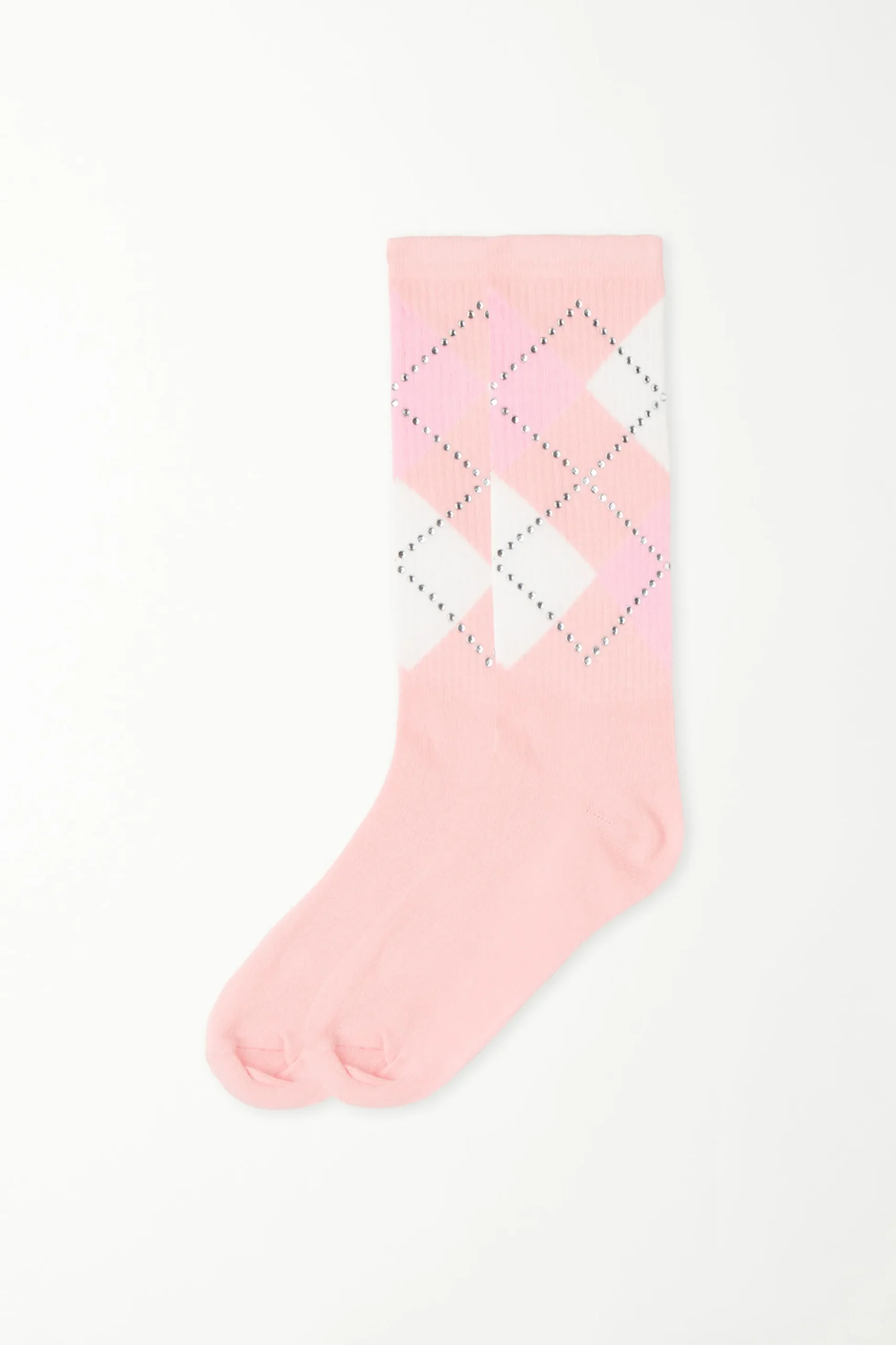 Mid-Calf Cotton Socks With Appliqués - Socks - Women | Tezenis