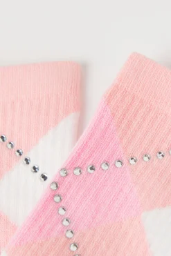 Mid-Calf Cotton Socks With Appliqués - Socks - Women | Tezenis