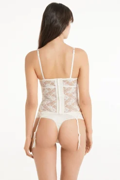 Milk Roses Lace Balconette Merrywidow - Underwear Bodysuits - Women | Tezenis