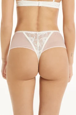 Milk Roses Lace Brazilian Panties - Cheeky Briefs - Women | Tezenis