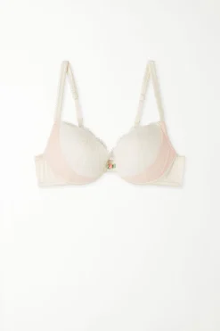 Milk Roses Lace Los Angeles Super Push-Up Bra - Push-up - Women | Tezenis