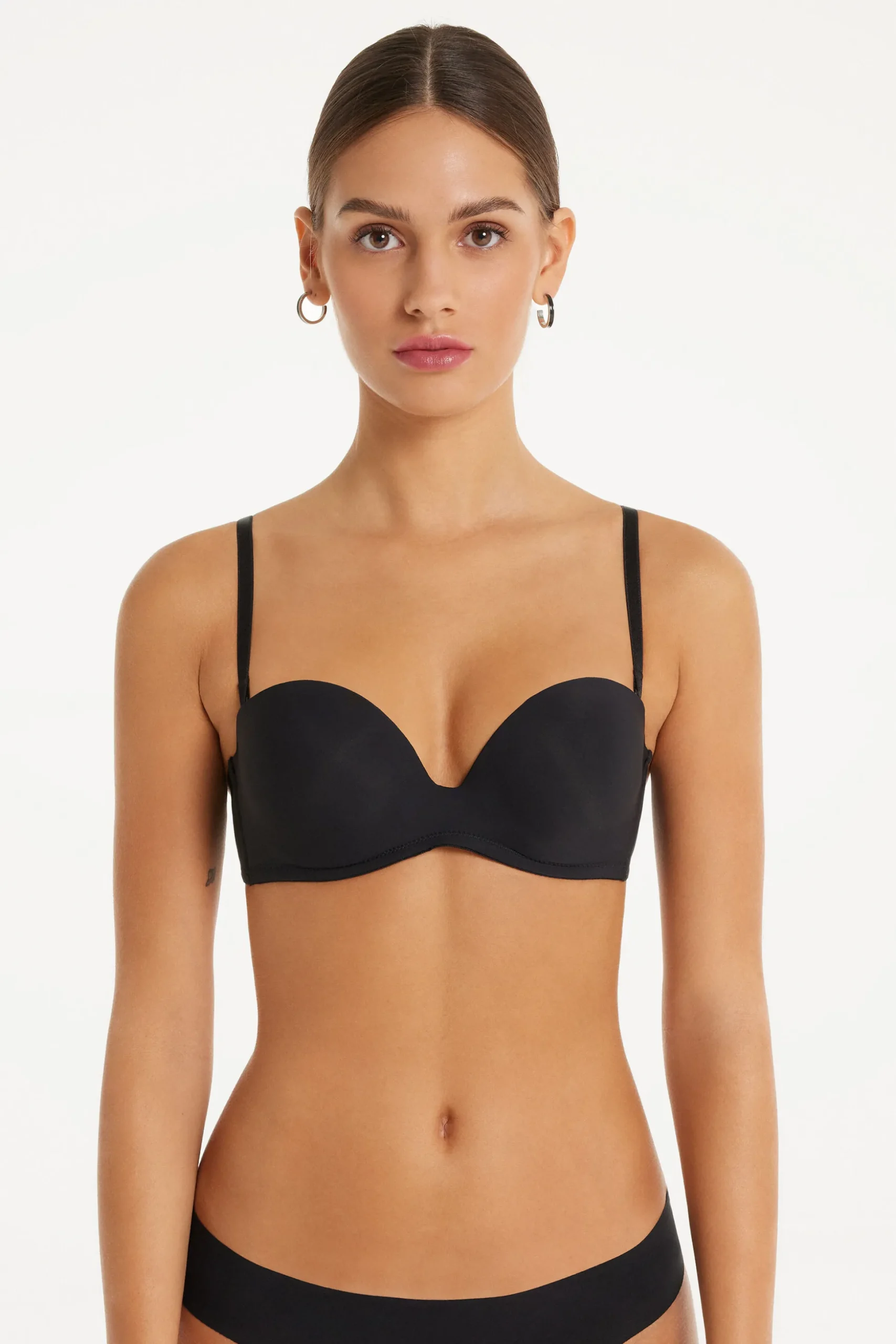 New York Padded Microfiber Bandeau Bra - Strapless And Bandeau - Women | Tezenis