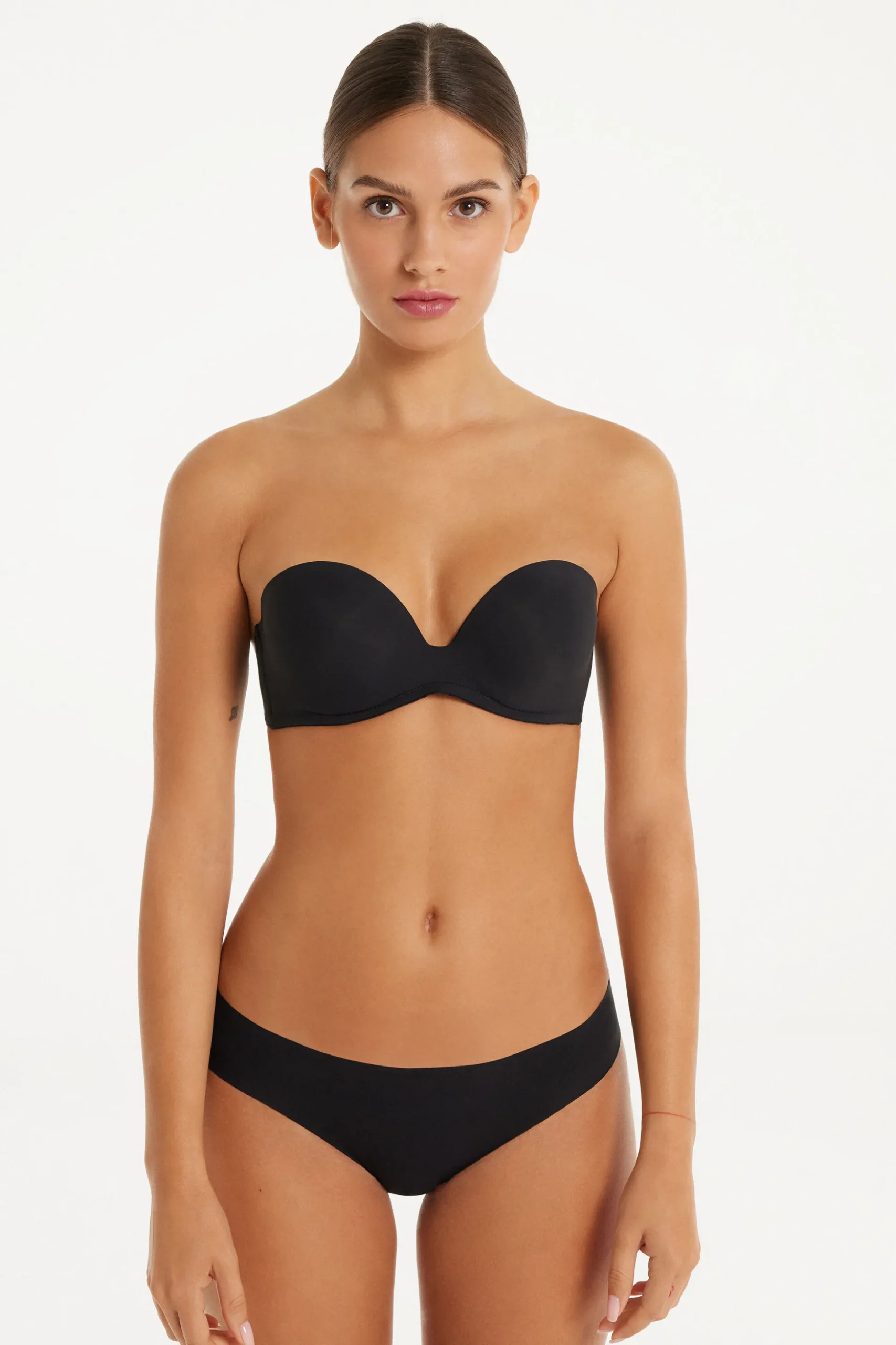 New York Padded Microfiber Bandeau Bra - Strapless And Bandeau - Women | Tezenis