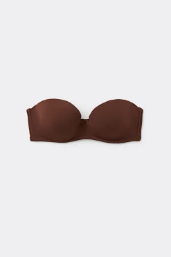 New York Padded Microfiber Bandeau Bra - Strapless And Bandeau - Women | Tezenis