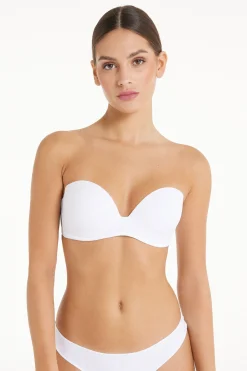 New York Padded Microfiber Bandeau Bra - Strapless And Bandeau - Women | Tezenis