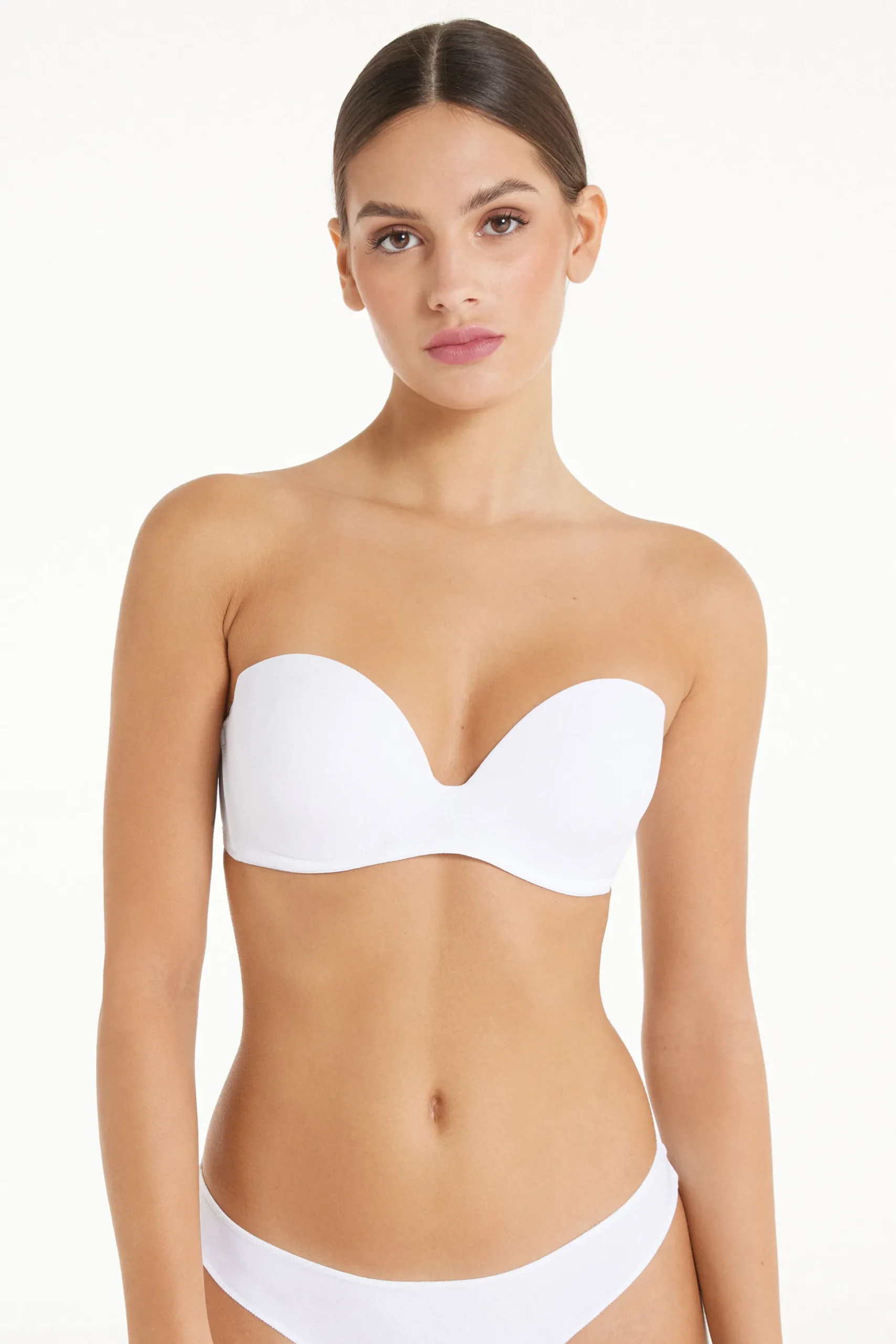 New York Padded Microfiber Bandeau Bra - Strapless And Bandeau - Women | Tezenis